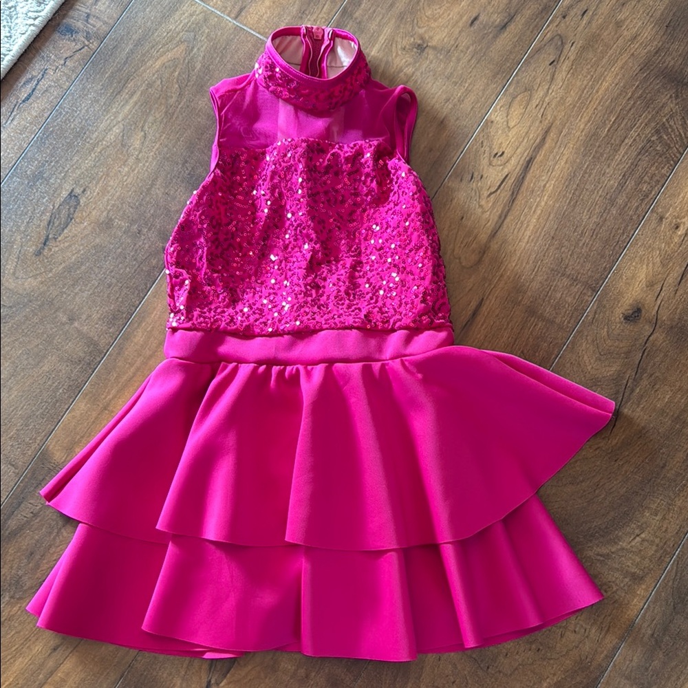 Weissman Pink Sequin Dance Costume